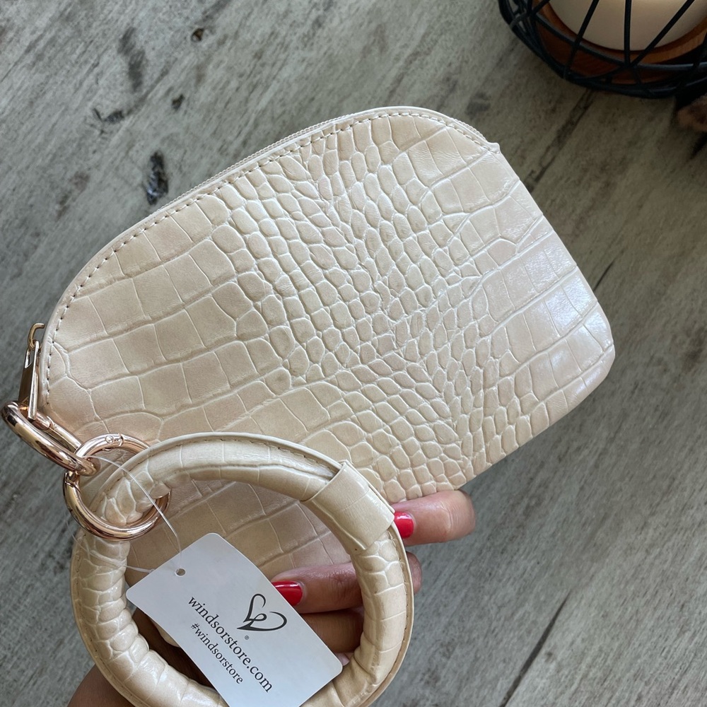 Cream clutch (new with tags)
